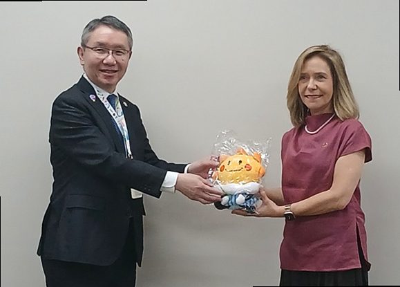 世界気象機関（WMO）セレステ・サウロ事務局長のご来訪